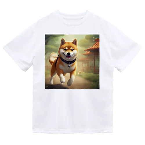 やんちゃな柴犬 ドライTシャツ