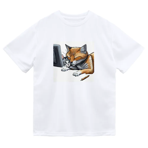 犬と猫 ドライTシャツ