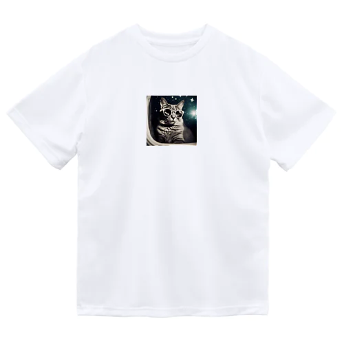 宇宙旅サングラスねこ Dry T-Shirt