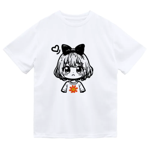 困り顔 リボンちゃん Dry T-Shirt