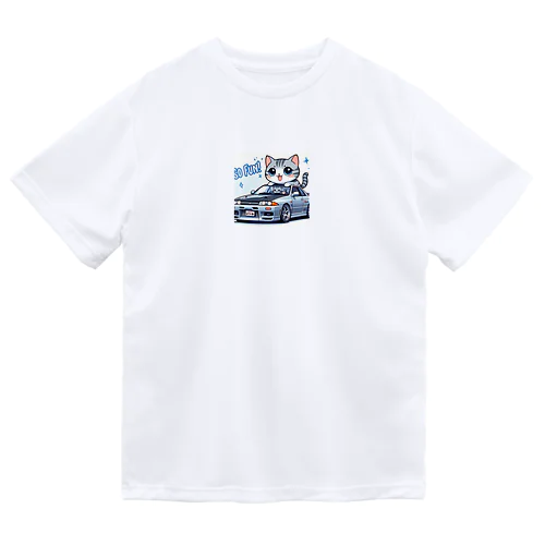 GT-Rと猫の夢のコラボ！ Dry T-Shirt