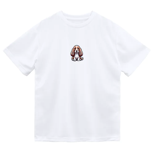 バセット・ハウンド【かわいい動物たち】 Dry T-Shirt