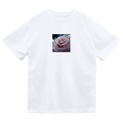 幻想的な氷の薔薇 Dry T-Shirt