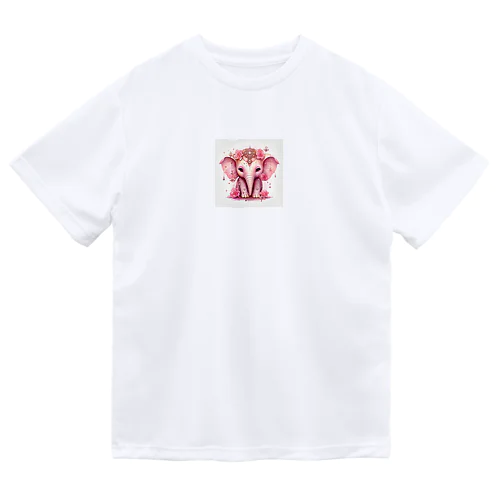 ピンクの像　なでしこ　1478 Dry T-Shirt