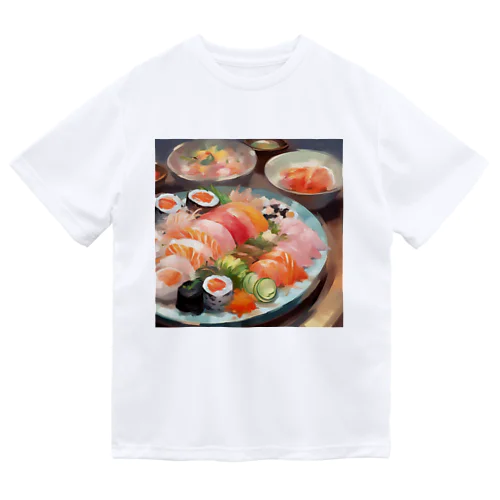 美しい寿司の絵画 ドライTシャツ