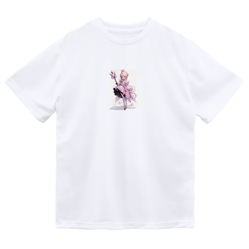 アニメ風ピンクのお姫さま　なでしこ1478 ドライTシャツ