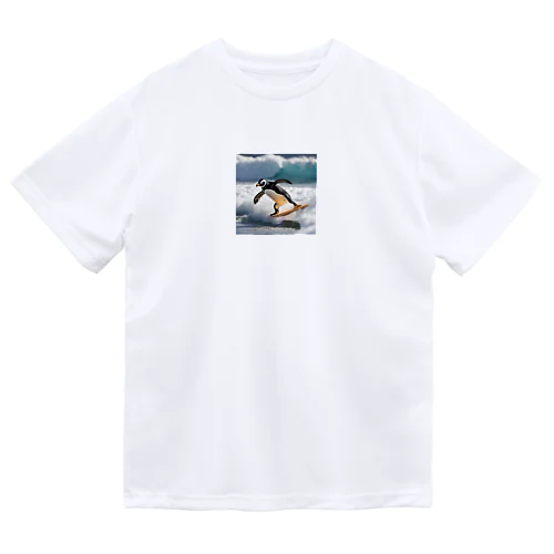 サーフィンするペンギン第2弾 ドライTシャツ