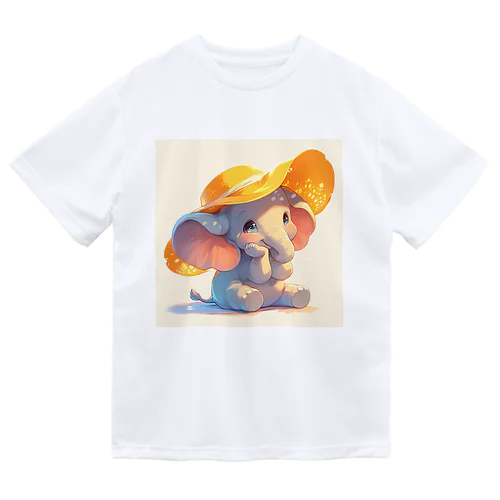 帽子をかぶった可愛い子供ゾウ Marsa 106 Dry T-Shirt