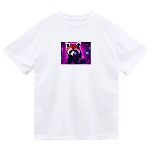 ほっそりとしたレッサーパンダ ドライTシャツ