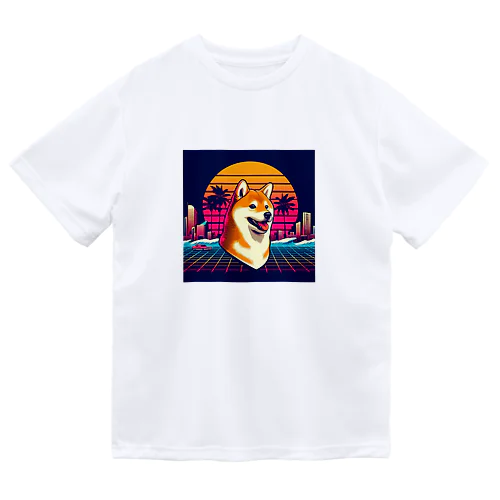 80s_pop Dog No.1 (Shiba Inu) Dry T-Shirt