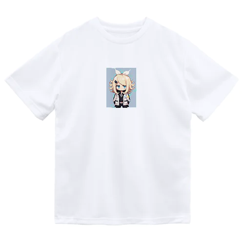 金髪 少女 ピクセルアート Dry T-Shirt