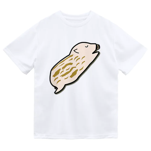 【猪の赤ちゃん】眠る瓜坊(うりぼう) Dry T-Shirt