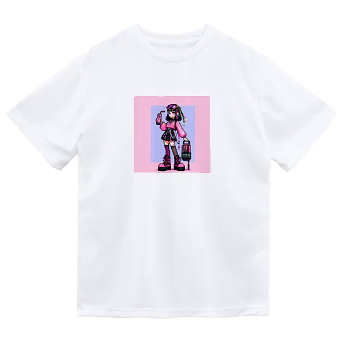 ピクセルピンモンガール2 ドライTシャツ