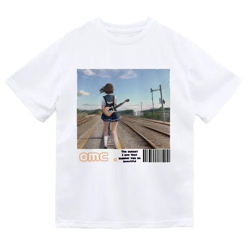 ギターと踏切と私。 Dry T-Shirt