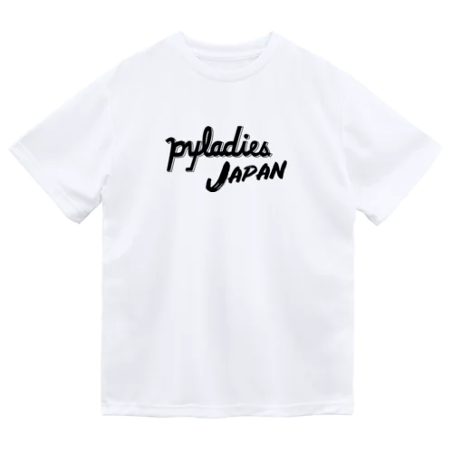 PyLadies Japan 黒文字ver ドライTシャツ