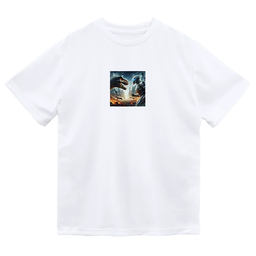 恐竜vsロボット Dry T-Shirt