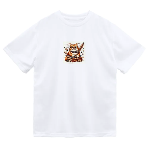 猫 ドライTシャツ