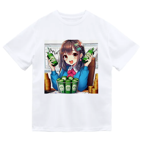 魅力的な美少女がNISAで投資 Dry T-Shirt