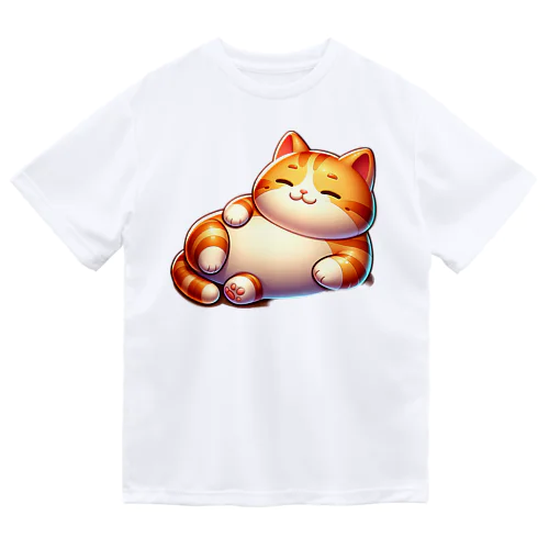 だらしないネコ ドライTシャツ