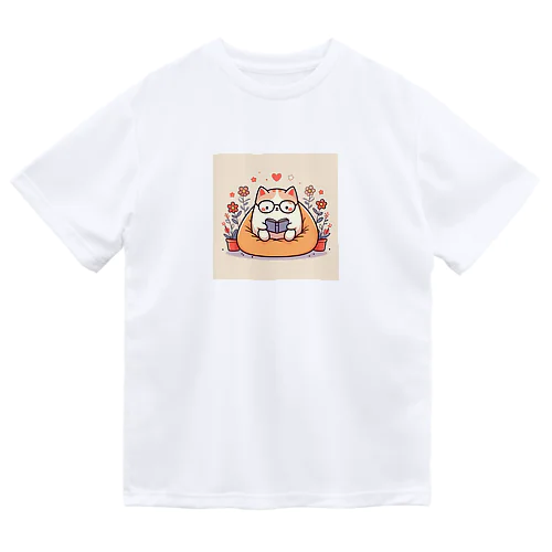 読書にゃんこ🐱📖 ドライTシャツ