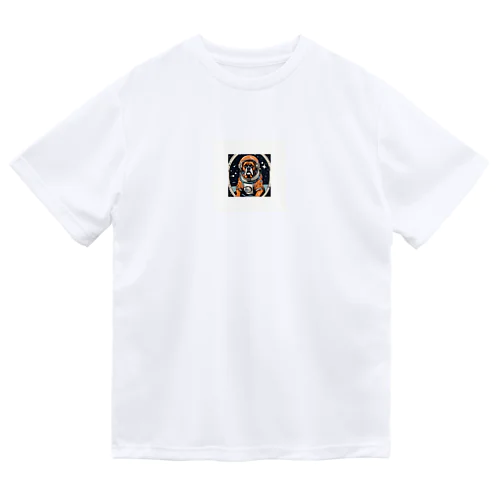 宇宙旅行ボクサー犬 ドライTシャツ