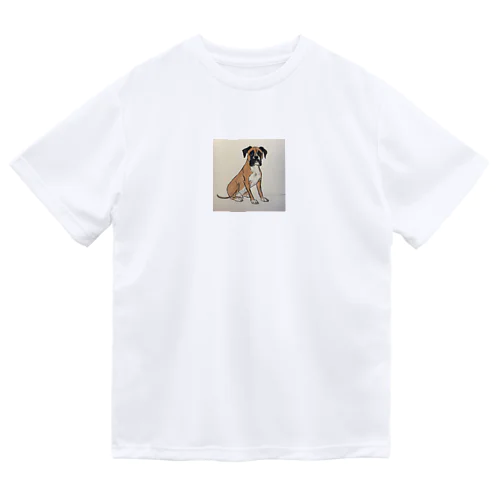 シンプルボクサー犬 ドライTシャツ