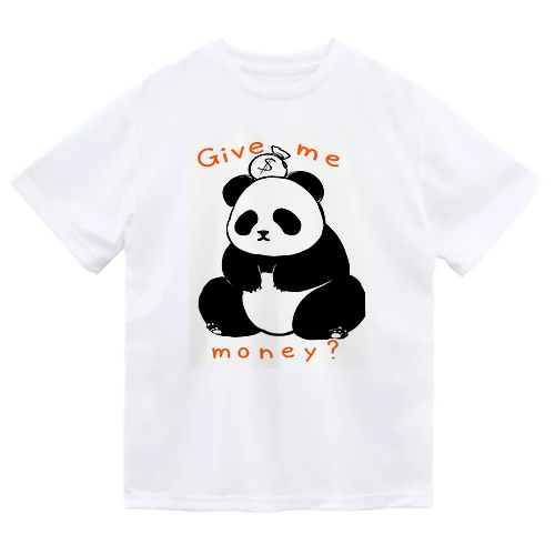 ギブミーmoneyパンダ ドライTシャツ