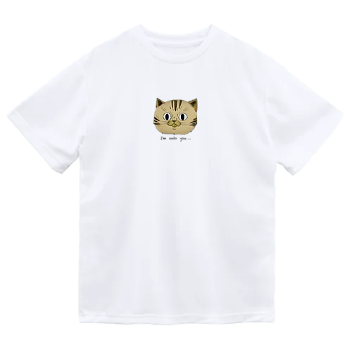 お見通し猫　🐾 ドライTシャツ