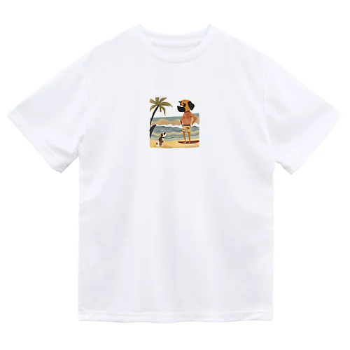 ボクサー犬？サーファー？ ドライTシャツ