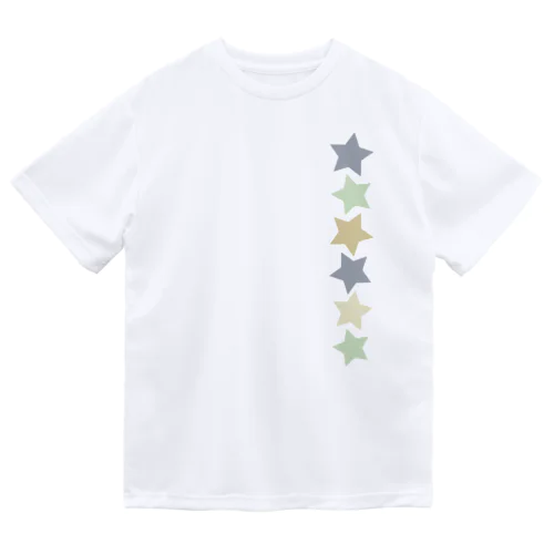 くすみカラーの星 Dry T-Shirt