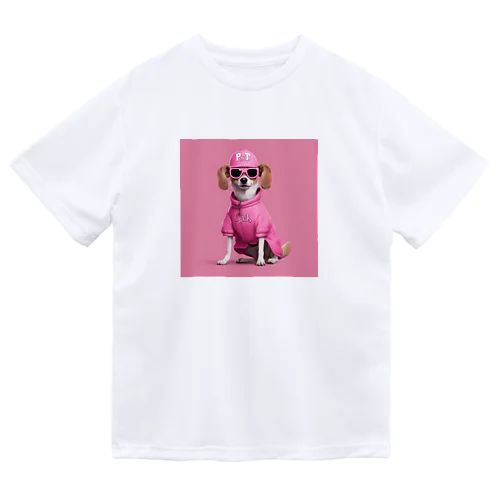 ヒップホップな犬 ドライTシャツ