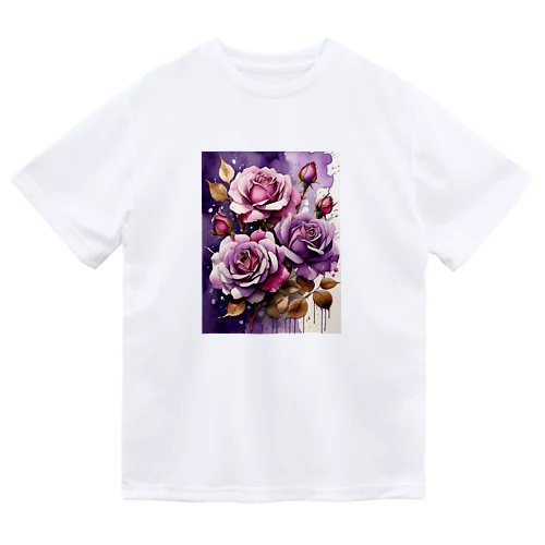 バラードのような薔薇の花　BLUE PLUM  691 Dry T-Shirt