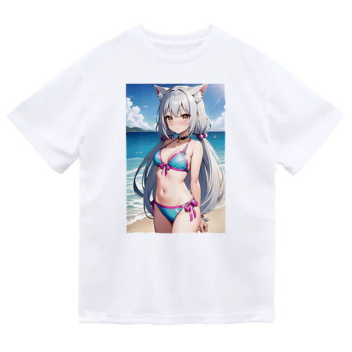 魔法猫少女ルナ 水着10 高校生 ドライTシャツ