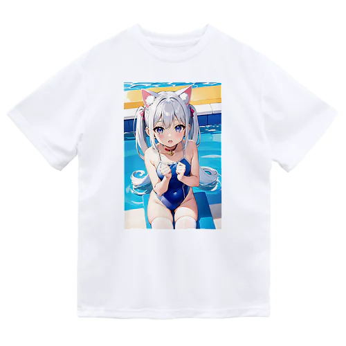 魔法猫少女ルナ プール02 小学生 Dry T-Shirt