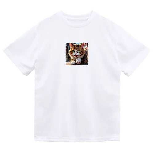 何かしようとしてる猫 Dry T-Shirt