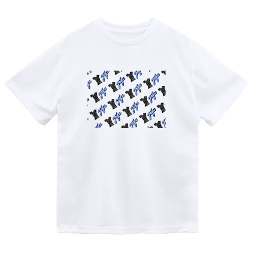 黒いわんこ : Fuyu (総柄・透過)   Dry T-Shirt