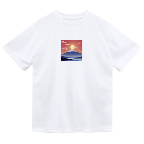 ドット絵の朝日 Dry T-Shirt