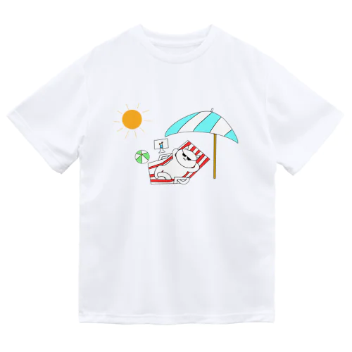 リゾートねこ ドライTシャツ