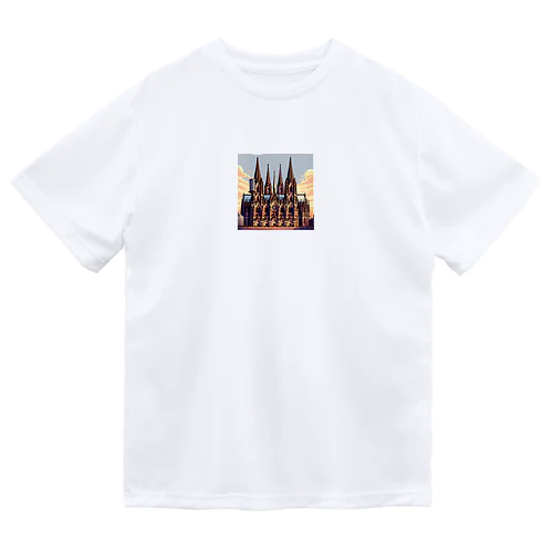 ケルン大聖堂（pixel art） Dry T-Shirt