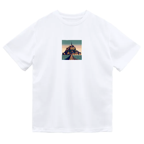 モン・サン・ミシェル（pixel art） Dry T-Shirt