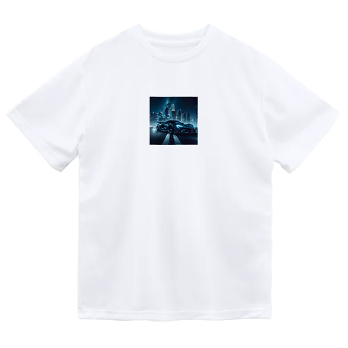 スポーツカーと夜景② Dry T-Shirt