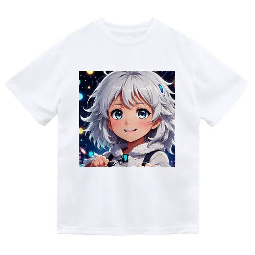 もふもふの美少女 ドライTシャツ