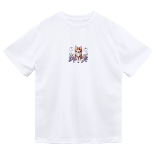 子猫とお花 Dry T-Shirt