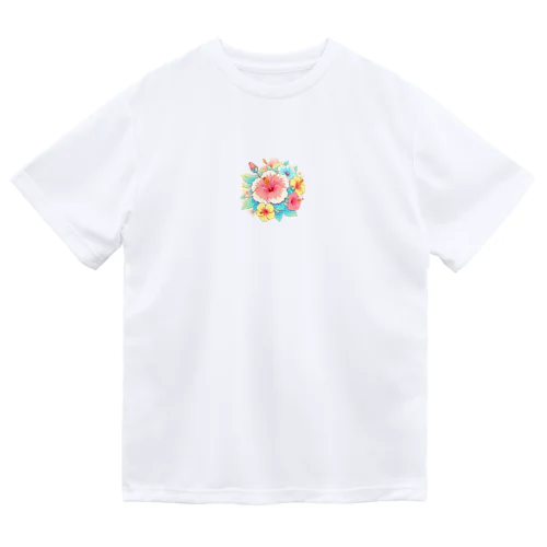 ハイビスカス ドライTシャツ