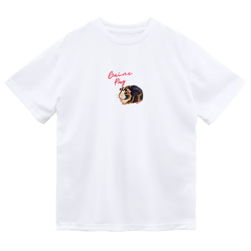 油絵風「GuineaPig」三毛モルモット Dry T-Shirt