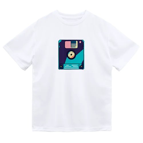 レトロなネオンフロッピー Dry T-Shirt