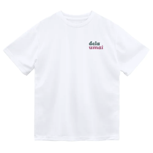 dela umai ロゴ ドライTシャツ