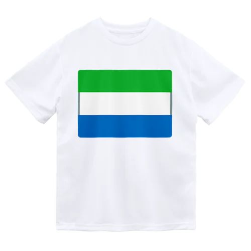 シエラレオネの国旗 ドライTシャツ