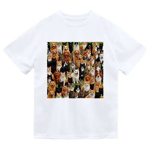 犬と猫 Dry T-Shirt