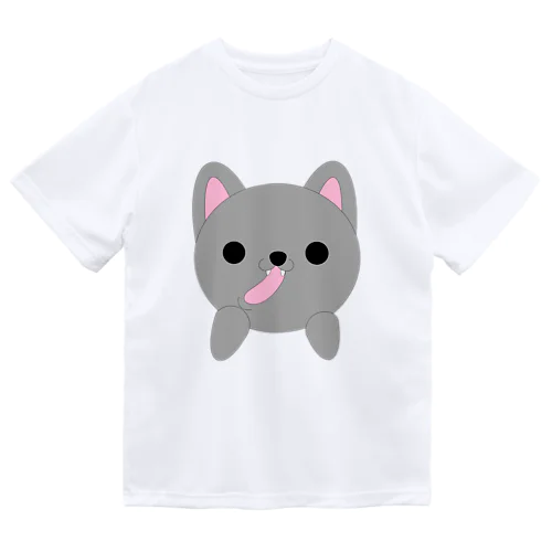 グレー色の猫ちゃんとお尻 Dry T-Shirt